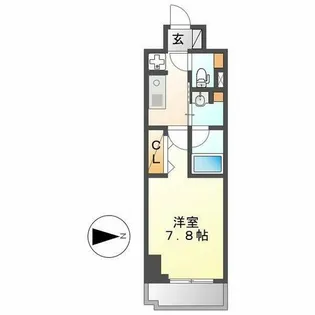パークアクシス新栄【11階】の間取り