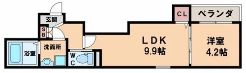 GRAND COLLINE TERADACHO【2階】の間取り