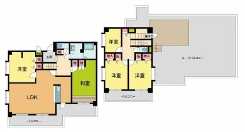 メルヴェイユ甲陽園【4階】の間取り