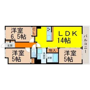 ベレーサ熱田【7階】の間取り