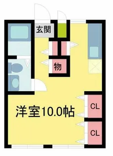 カーサ上甲子園【102号室】の間取り
