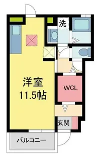 Manoir I【107号室】の間取り