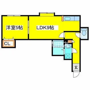 ロアール【101号室】の間取り