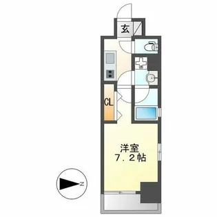 ワールドアイ名古屋城北【906号室】の間取り