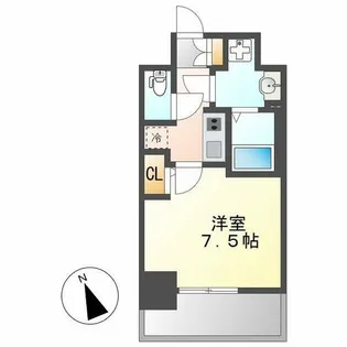 エスリード新栄テセラ【2階】の間取り