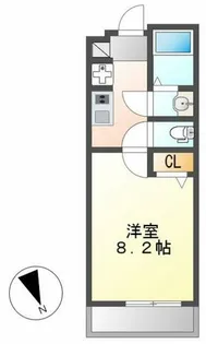 RESENCE CHIKUSA【402号室】の間取り