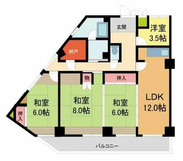 エム苦楽園【201号室】の間取り