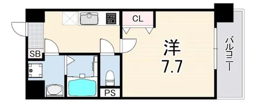 LIVIAZ KOBE CREST【6階】の間取り