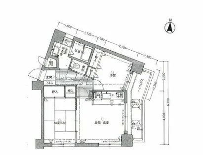 グランピア寺田町【4階】の間取り