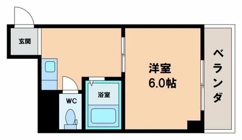 カルム四天王寺【11階】の間取り