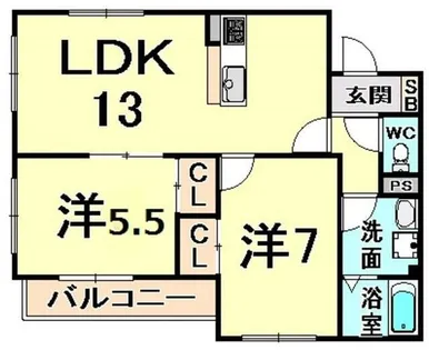 ソーテルヌ壱番館【4階】の間取り