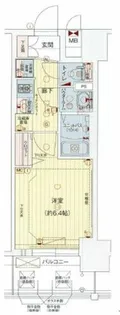 プレサンスOSAKA DOMECITYビーツ【9階】の間取り