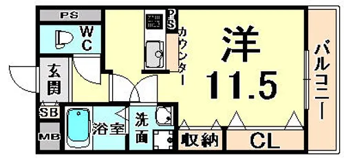 サン・アムール【3階】の間取り