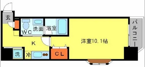 アーデン土佐堀【14階】の間取り
