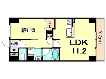 コンフォリア西宮【1階】の間取り