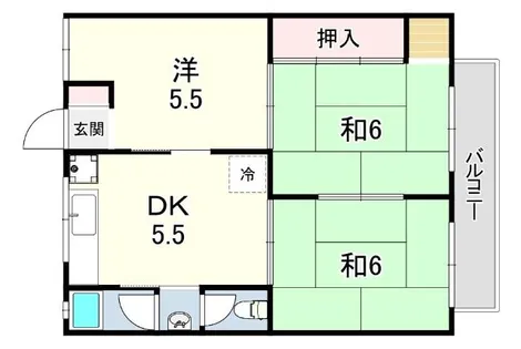 グリーンマンション1【4階】の間取り