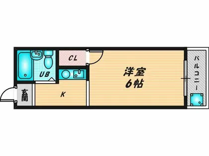21ハイム【3階】の間取り