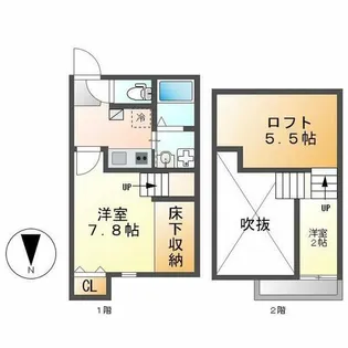 ヴィサージュ新栄【101号室】の間取り