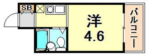 ライフピアモア六甲【2階】の間取り