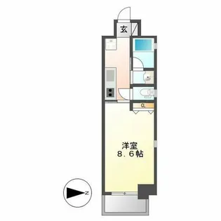 セレニティー名駅【1001号室】の間取り