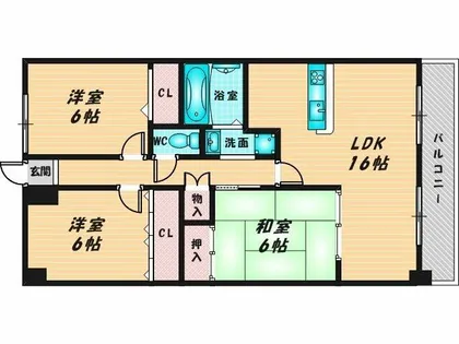 ブランチ913【3階】の間取り