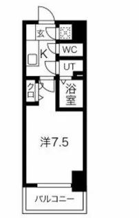ワールドアイ京町堀【8階】の間取り