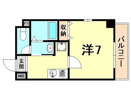プレッツァ西宮【6階】の間取り
