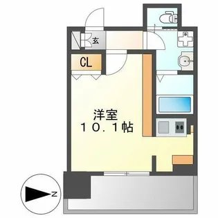 ルシェット白川公園【8階】の間取り