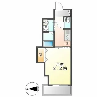 エルメディオ千種【7階】の間取り