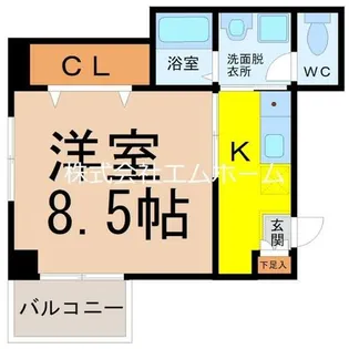 dix・9・7ビル(ディスナインセブンビル)【302号室】の間取り