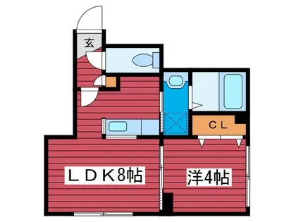 ドリームハウス月寒【1階】の間取り