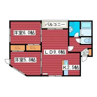 ル・シエル月寒東【303号室】の間取り