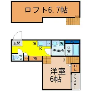 K&KDream今池【1階】の間取り