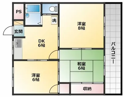 アイディル島泉【3階】の間取り