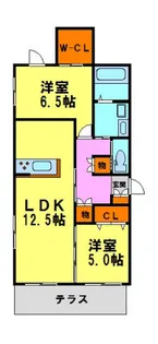ソラーレ北【101号室】の間取り