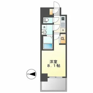 エスリード新栄マルス【1201号室】の間取り