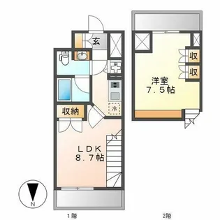 アプリーレ久屋大通公園【13階】の間取り