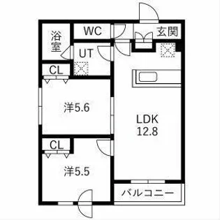 メニーズコート創成プレミア【3階】の間取り