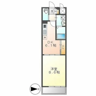 Gramercy Shirakawa Koen【14階】の間取り