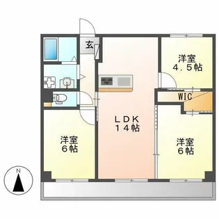 マリオン大曽根【1002号室】の間取り