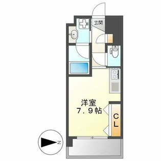 エスポアール泉【805号室】の間取り