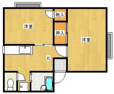 コーポアルフィ【102号室】の間取り