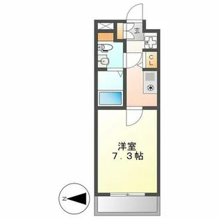 YS上前津【205号室】の間取り