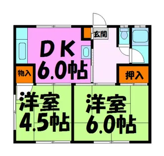 寿荘【2階】の間取り