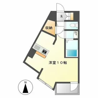 リエス東別院【705号室】の間取り