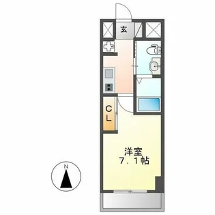 ライブコート千種【602号室】の間取り