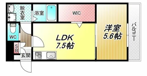 クレストメゾン【1階】の間取り