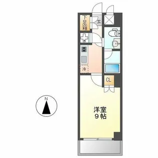 スクエア名駅南【5階】の間取り