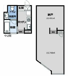 ハーミッツ・セル天神橋【4階】の間取り