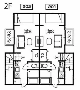 NBN(エヌ ビー エヌ)【2階】の間取り